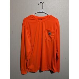 Carhartt High Visibility Force Enhanced Long Sleeve T-Shirt Brite Orange
